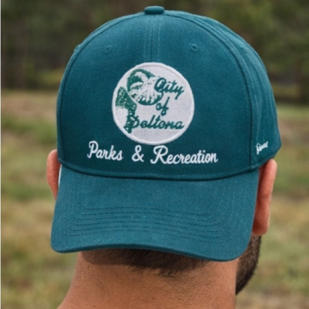 Vintage City of Deltona Parks & Rec Green Trucker Hat Snapback‎ Unisex 90s